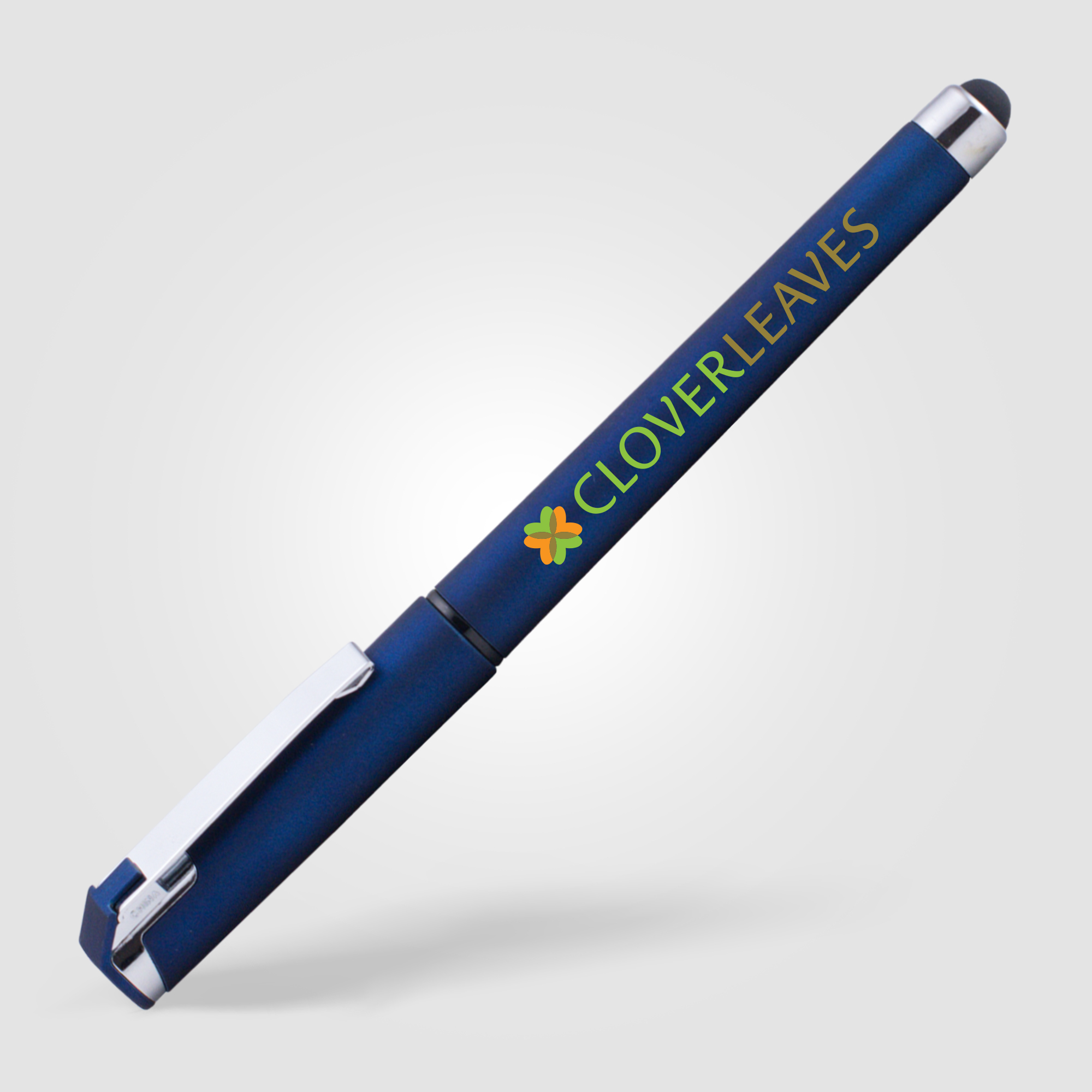 Stylo Stylet publicitaire encre gel - Islander Softy Classic Bleu marine